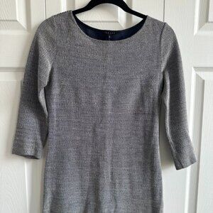 Theory Long Sleeve Navy Mini Dress